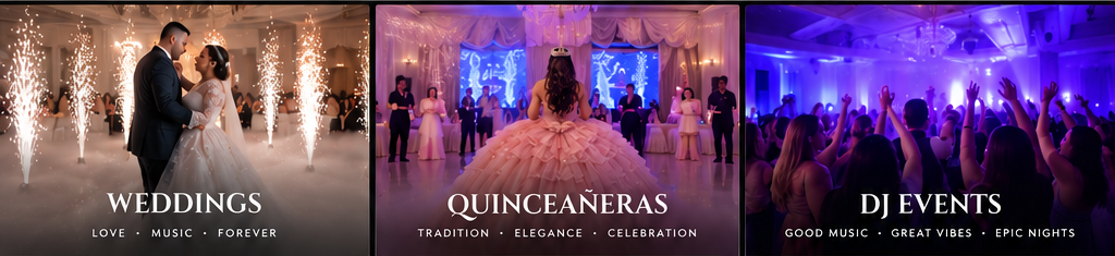 GQ Events weddings quinceañeras and DJ events
